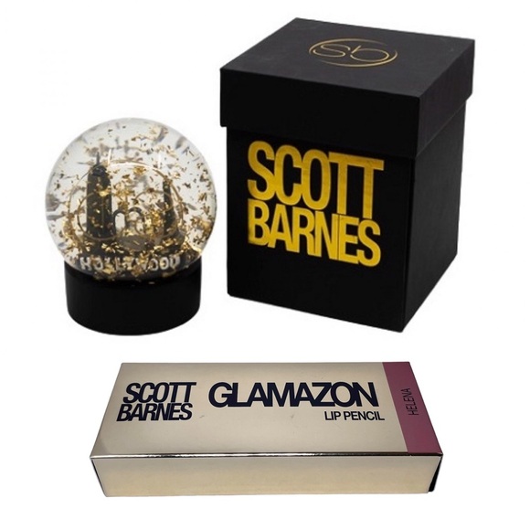 NIB Scott Barnes Snowglobe + Lip Liner | SEALED | Home Decor, Holiday, Christmas - Picture 1 of 7
